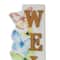Glitzhome® 42" Wood Butterfly WELCOME Porch Sign